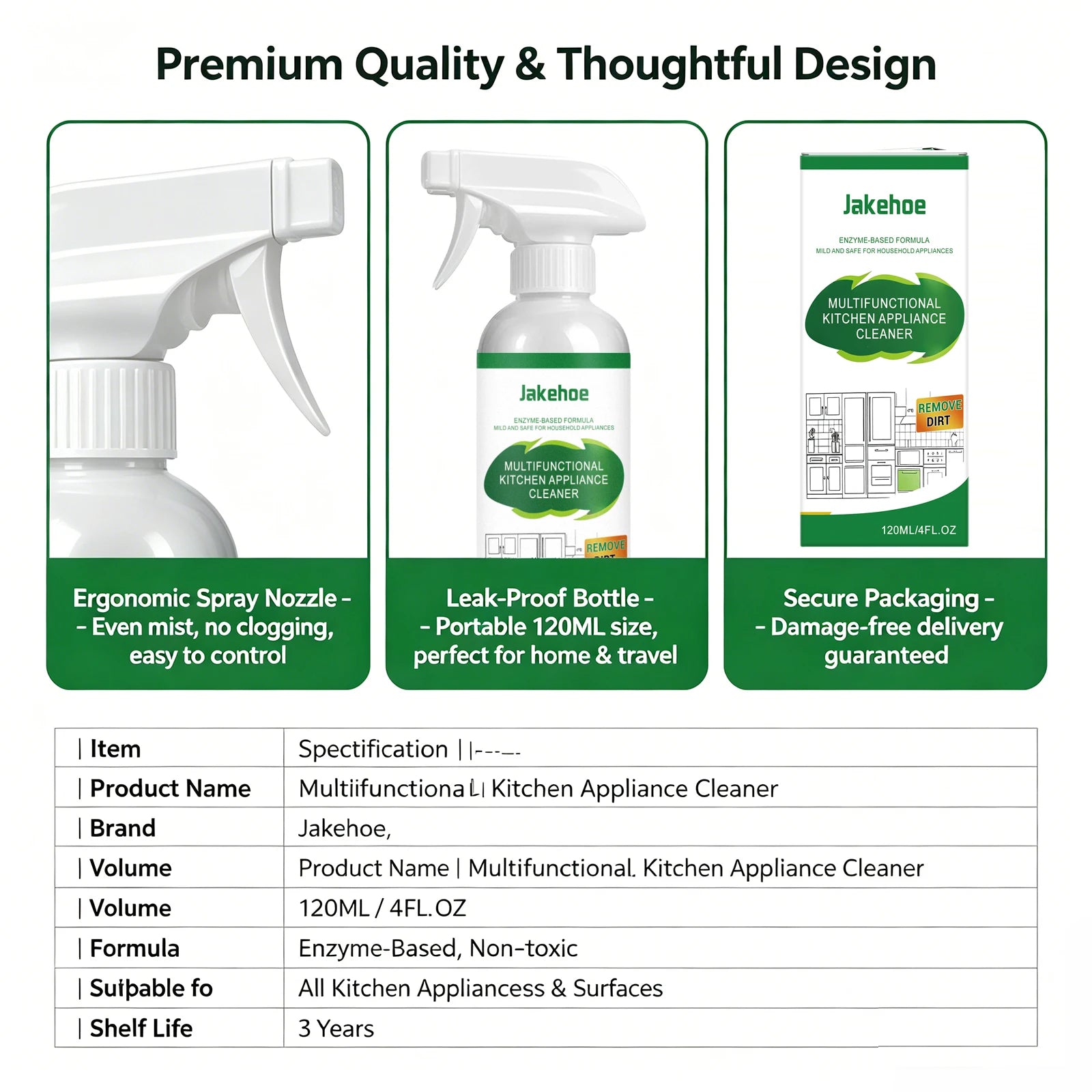 Kitchen Appliances Cleaner for Stovetops, Ovens, And Range Hoods Remove Dirt Grease Enzyme Based Cleaning Spray Cleaning Tools ﻿ Oasis Select
