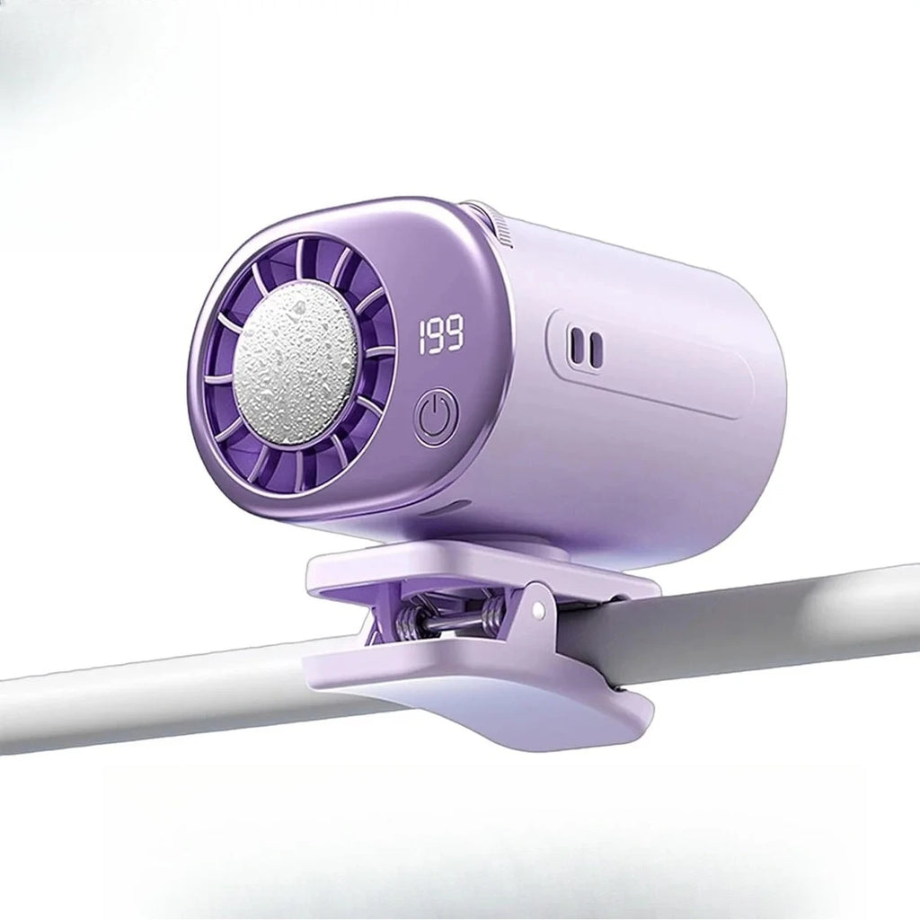 USB Clip-On Portable Neck & Waist Hanging Cooling Fan