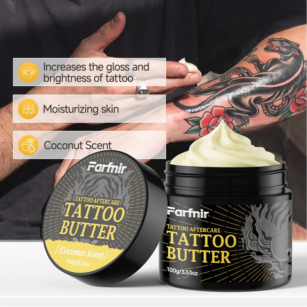 100g Tattoo Butter, naturally extracted, brightens tattoos and moisturizes skin. Oasis Select