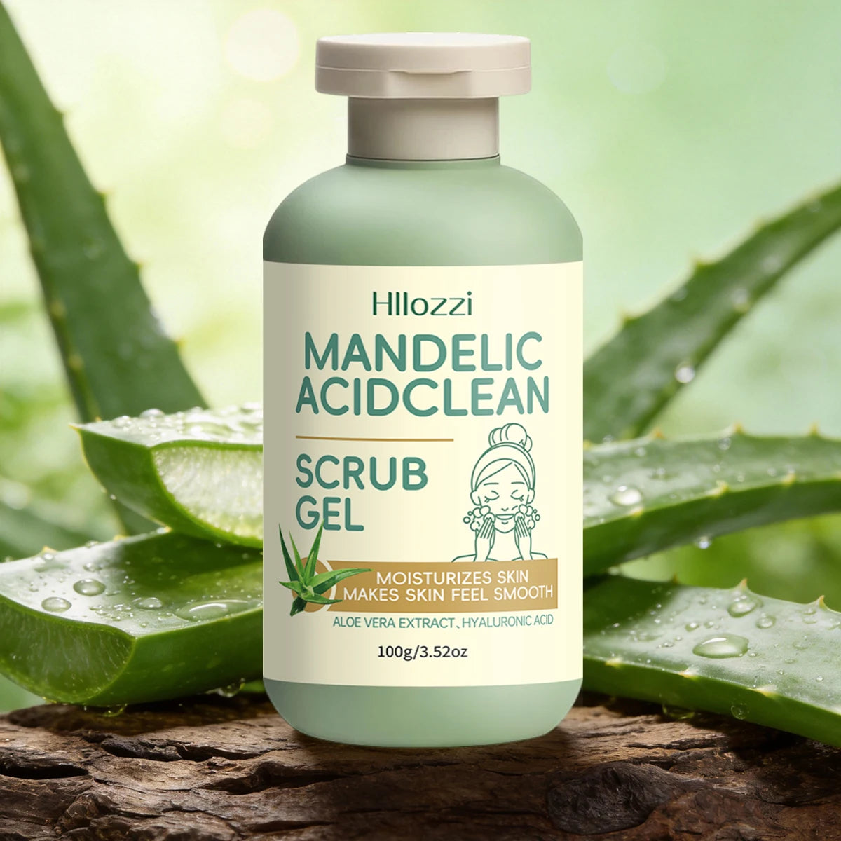 Mandelic acid cleansing and exfoliating gel deeply cleanses, gently cares for the skin, and removes surface dirt. Oasis Select Mandelic clean cream 100g