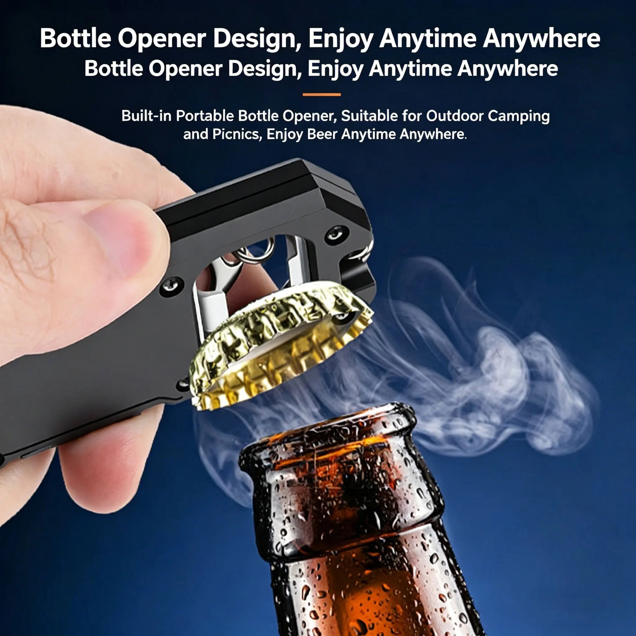 Mini COB Keychain Flashlight – USB-C Rechargeable Pocket Lantern