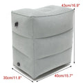 1pc Inflatable Foot Rest Pillow For Travel Portable Adjustable Three Layers Height Stool For Foot Rest Leg Cushion Pillow Oasis Select 1pcs