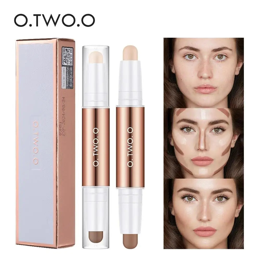O.TWO.O Double-Head Concealer Stick – Waterproof & Brightening
