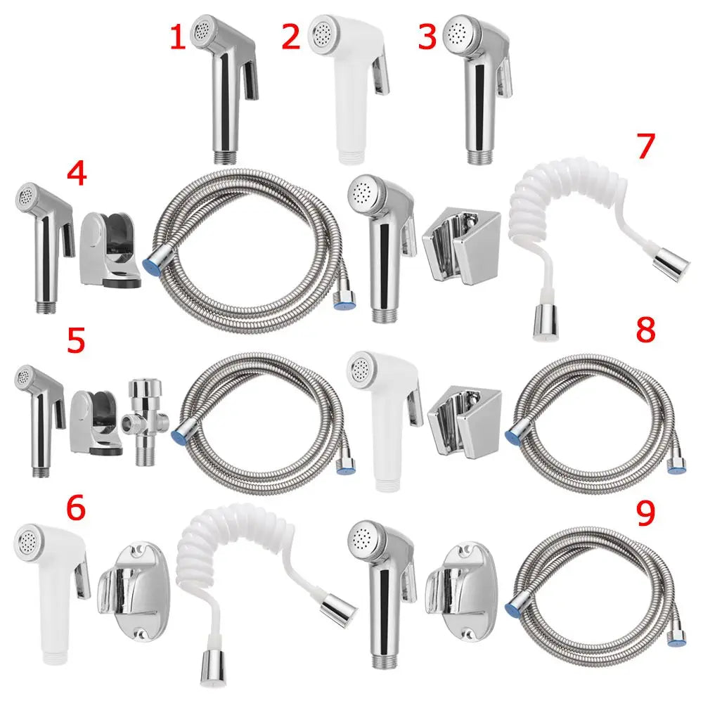 Stainless Steel Hand Bidet Faucet Handheld Toilet Bidet Sprayer Set for Bathroom Hand Sprayer Shower Head Self Cleaning Oasis Select