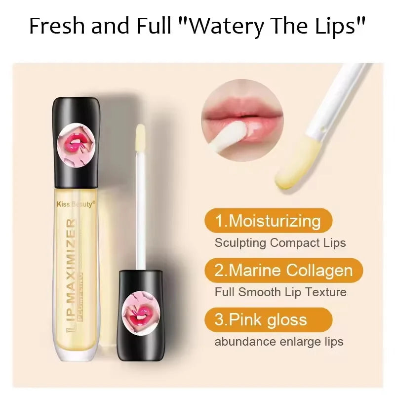 SADOER Lip Plumper Serum & Gloss – Moisturizing Lip Oil Lip Plumper Gloss Oasis Select