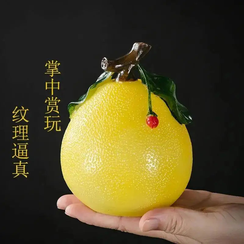 Tiktok Net Red Color Tea Pet Individuality Creativity Grapefruit Temptation Tea Ceremony Tea Tray Can Support Household Tea Room Oasis Select