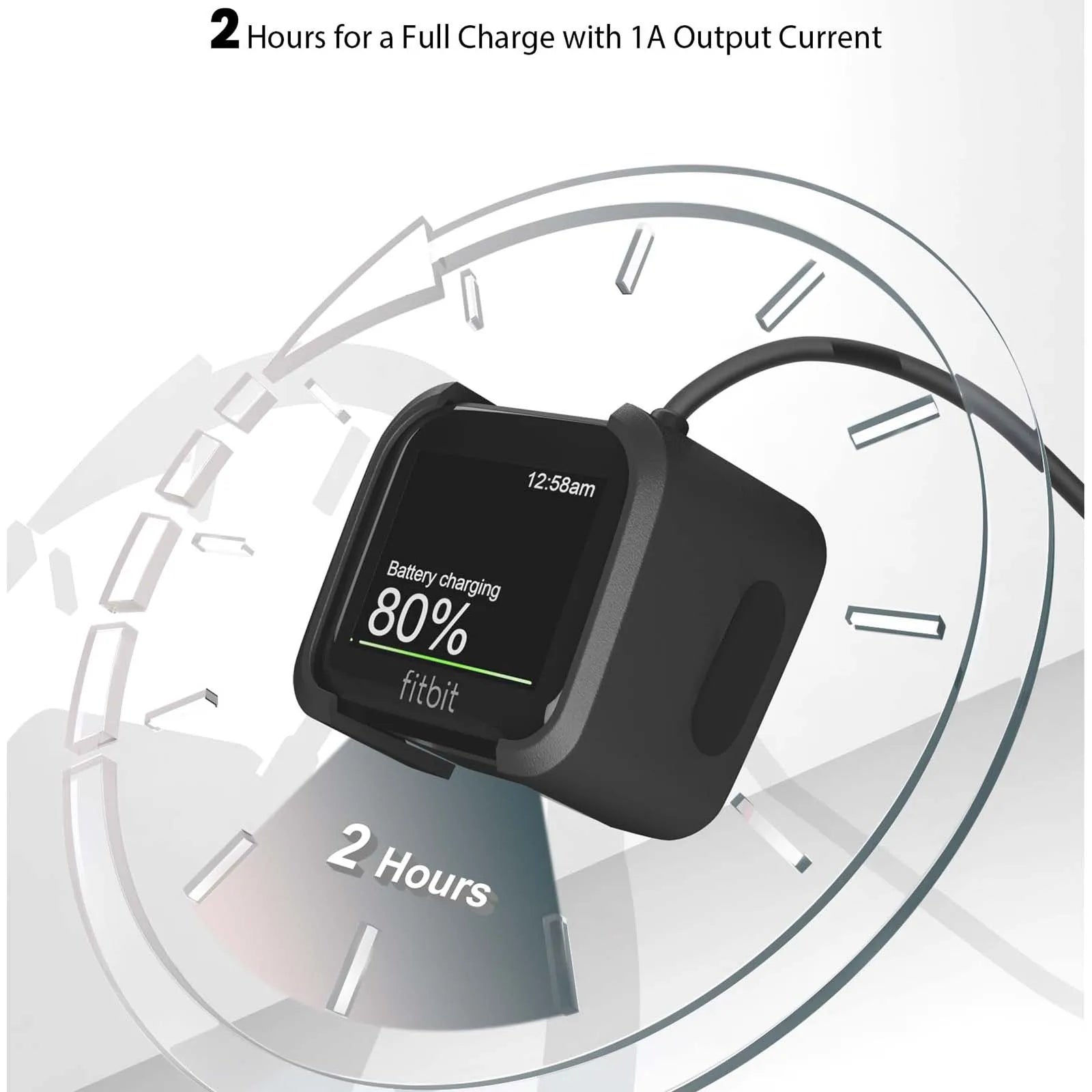 Charger for Fitbit Versa 1(Not for Versa 2)/Versa Lite/Versa SE, Replacement Charging Dock Cable Cord for Versa, Versa Lite Oasis Select