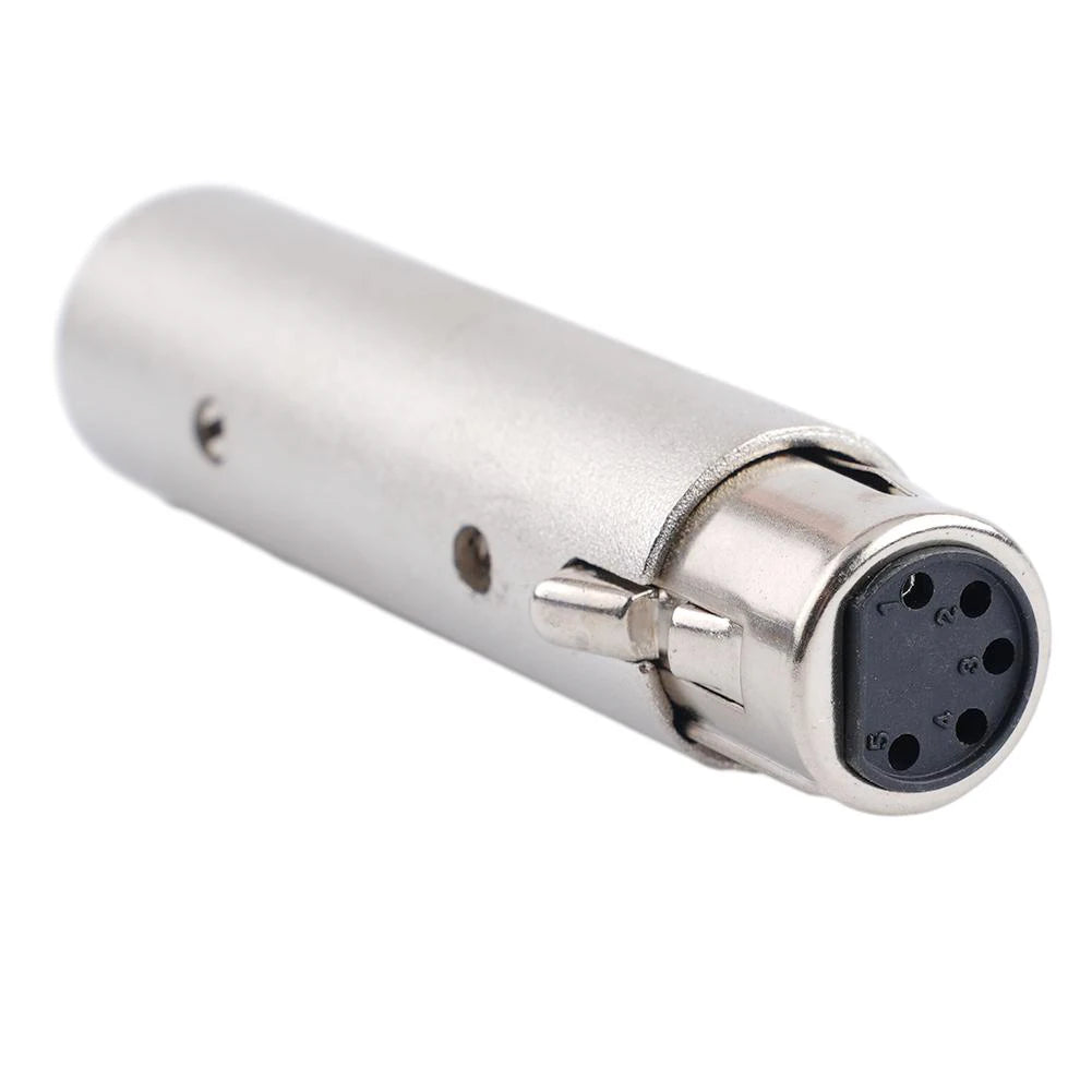 3 Pin XLR To 5 Pin DMX Metal Cased Converter Audio Lighting Adapter 3 Pin Male To 5 Pin Female Connector Stage And Theatre Light Oasis Select