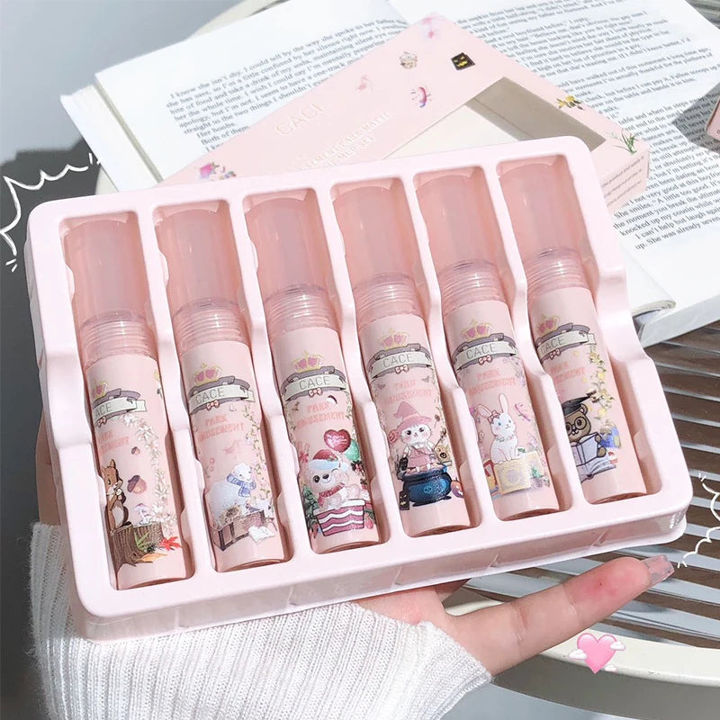 CACE Matte Liquid Lipstick Set – 6 Colors, Waterproof & Long-Lasting
