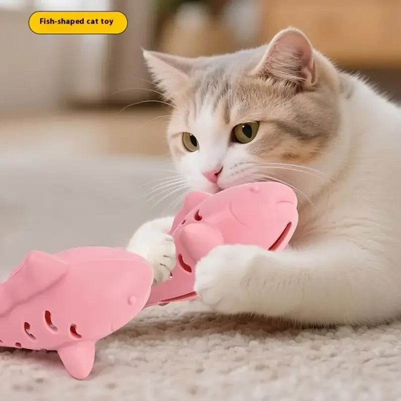 Small Fish Hiding Food Grinding Teeth Entertainment Pets Interactive Toys Durable Bite-Resistant Silicone Hide Snacks Pets Toy Oasis Select