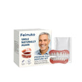 Adjustable Silicone Dentures Full Set – Natural Smile for Men & Women Cosmetic Denture Set Oasis Select 1pc boxed