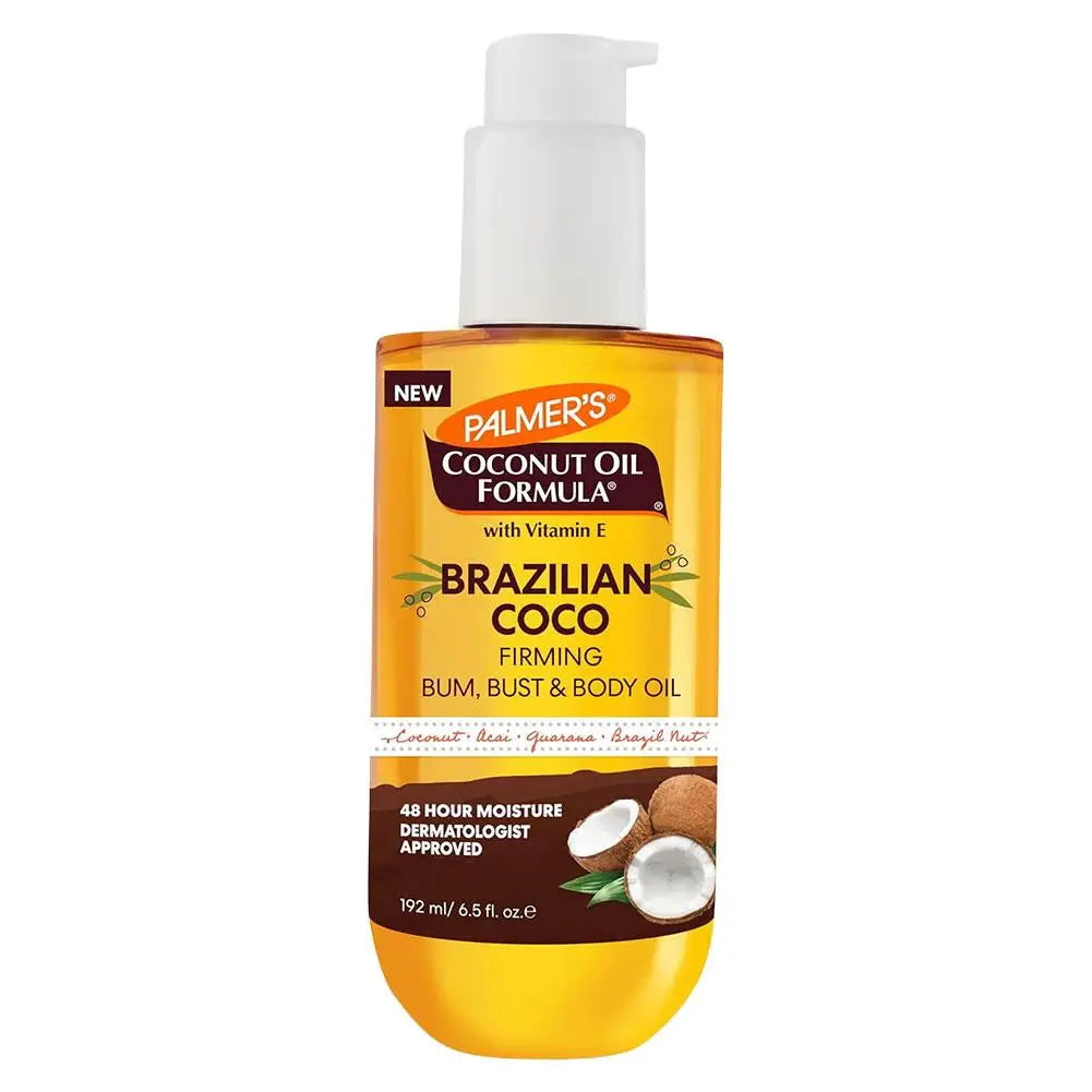 Brazilian Coconut & Vanilla Firming Body Oil – 192ml Firming Body Oil Oasis Select coconut