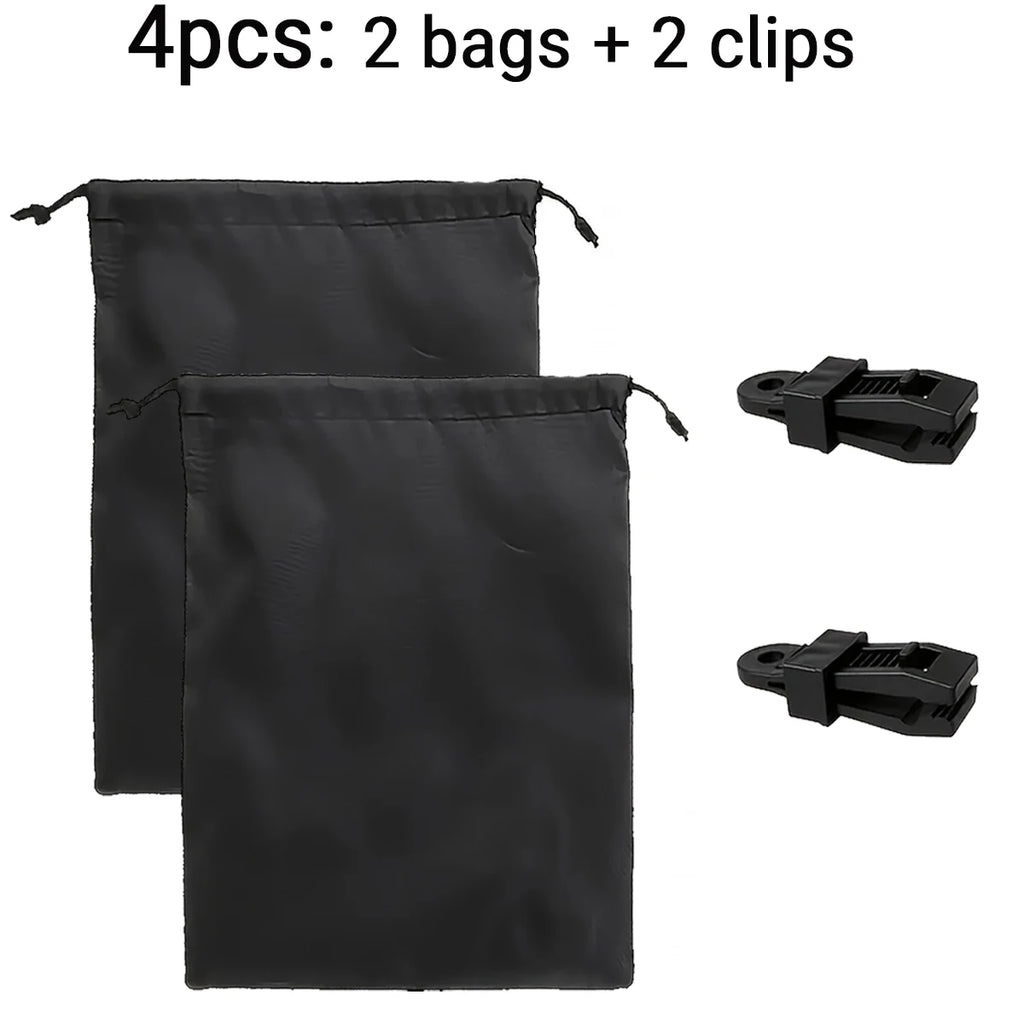 4/8/16/24pcs Windproof Outdoor Door Curtain Weighted Bag Clip, Bow Porch, Terrace, Patio, Gazebo, Porch, Courtyard Essential Oasis Select 4pcs-2bags 2Clips Other