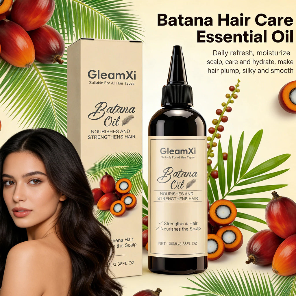 Batana Hair Care Essential Oil Reduce Hair Loss Strengthen Hair Nourish Scalp Anti Hair Frizz Increase Hair Elasticity Hair Care Oasis Select