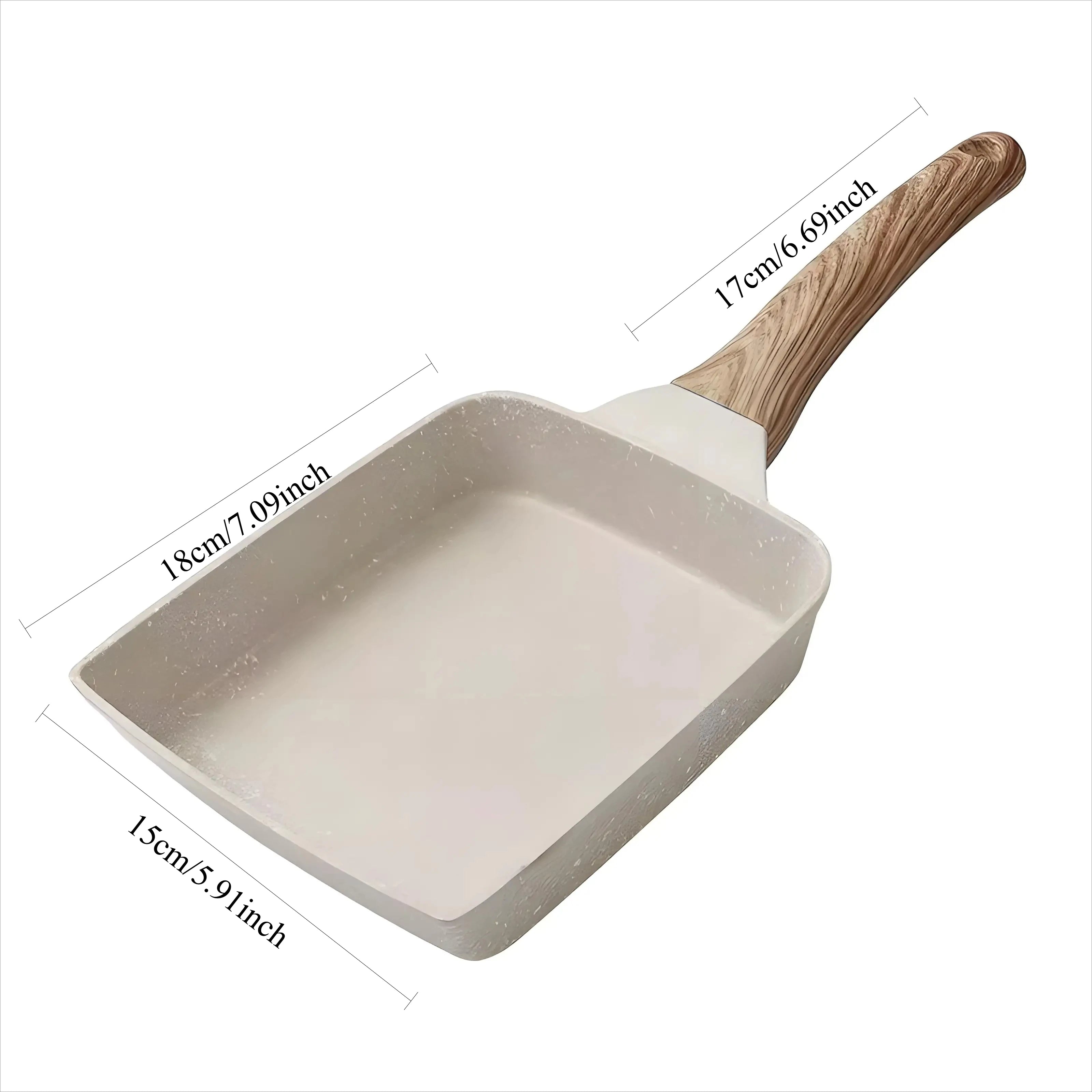 Japanese Tamagoyaki Pan – Non-Stick Mini Frying Pan for Eggs Breakfast, and Omelets Durable & Easy to Clean Oasis Select