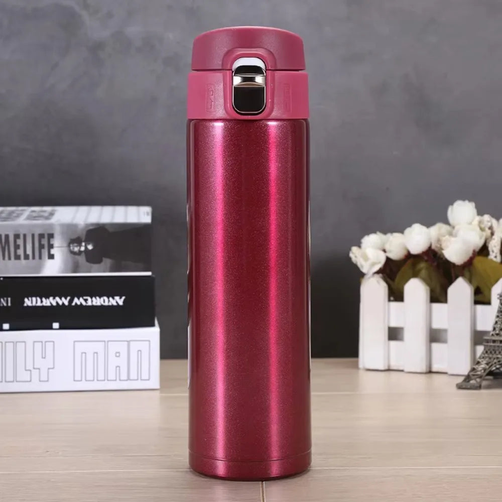 Stainless Steel Thermal Mug Bouncing Cover Double Wall Insulation Thermo Cup Temperature Retention large Capacity Coffee Mug Oasis Select