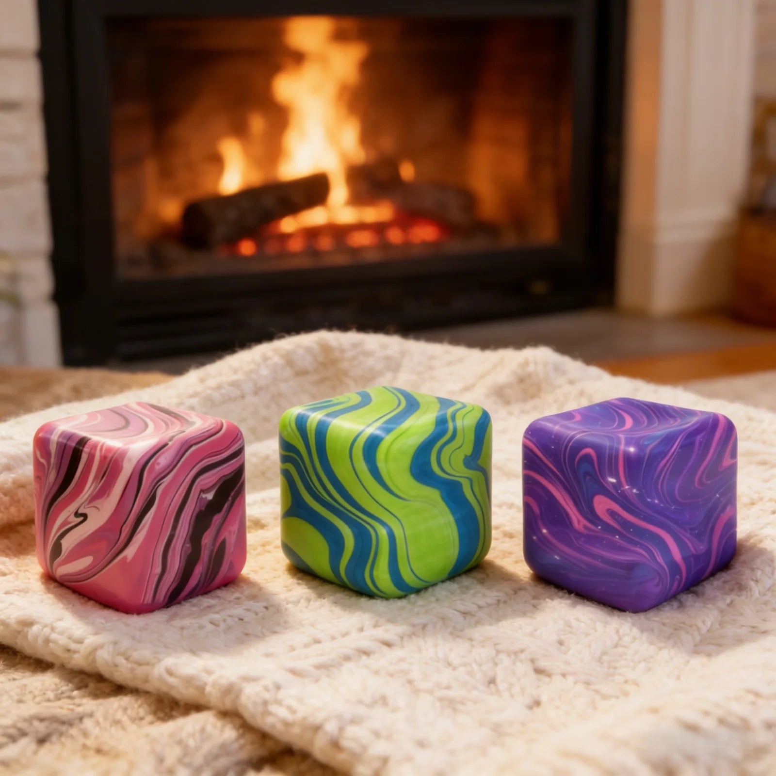 Stress Relief Cube Toy – Soft Elastic TPR Fidget Decompression Stress Relief Toy Oasis Select