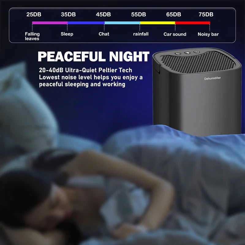 Air Dehumidifier Portable Mute Moisture Absorbers Machine Air Dryer For Home Bedroom Office Kitchen Deodorizer Dryer EU/US plug Oasis Select