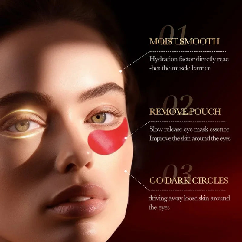SADOER Red Pomegranate Collagen Eye Patches – 60pcs