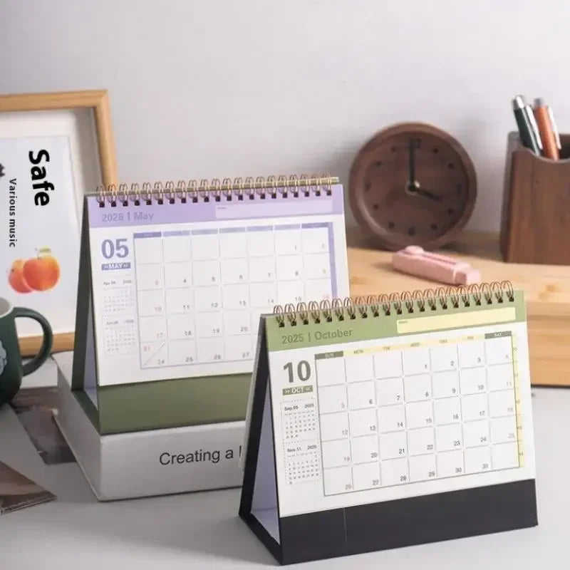 2026 Calendar Simple Memo Book Monthly Daily Planner Scheduler Time Management Home Office Desktop Decoration Standing Calendar Oasis Select