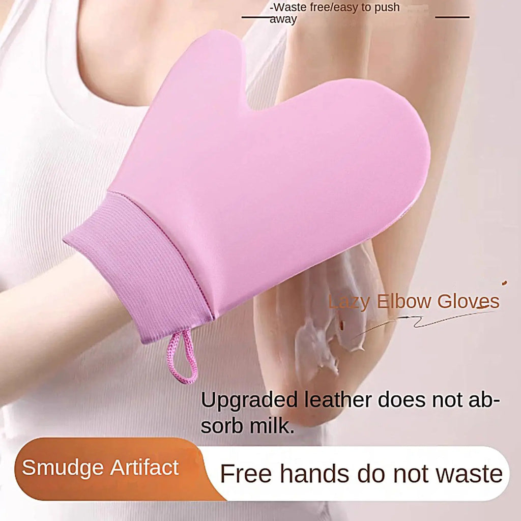 Tan Mitt Body Lotion Glove Self Tanning Mitt Double Sided Prevents Sticky Hands Applicator Portable Quick Dry Lotion Gloves Oasis Select White