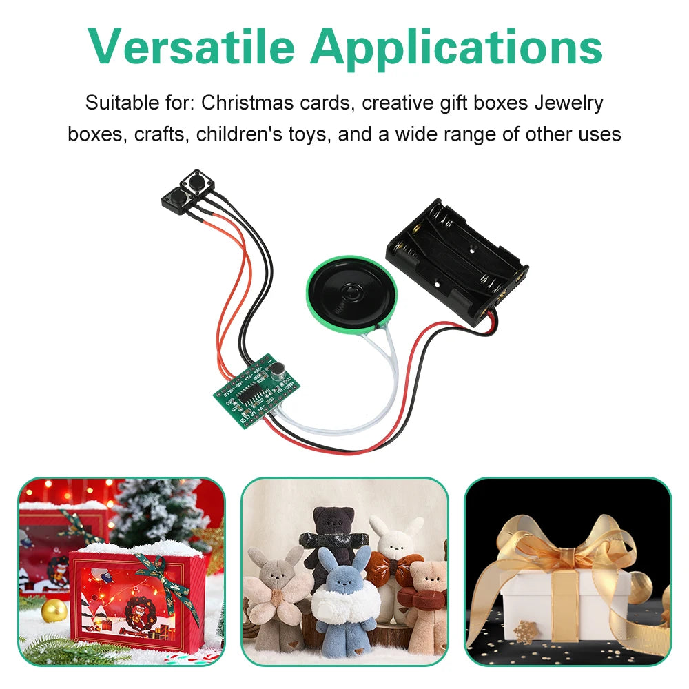 Dual-Button Recording Module 60-Second Voice Message Recorder For DIY Electronic Card Sound Recording Playback Module Oasis Select