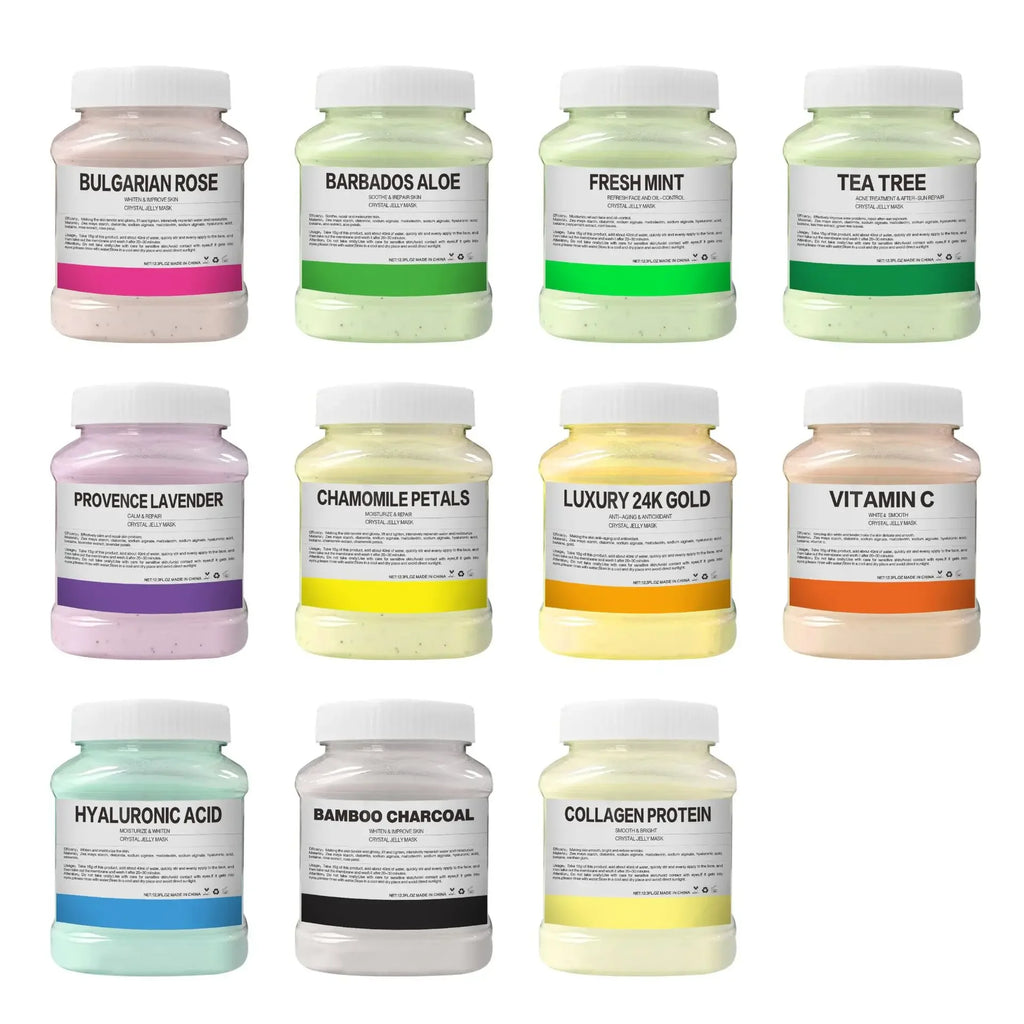 350g Hydrating 24K Gold Soft Mask Powder Rose Petal Crystal Jelly Mask Powder Skin Care Dropshipping Oasis Select