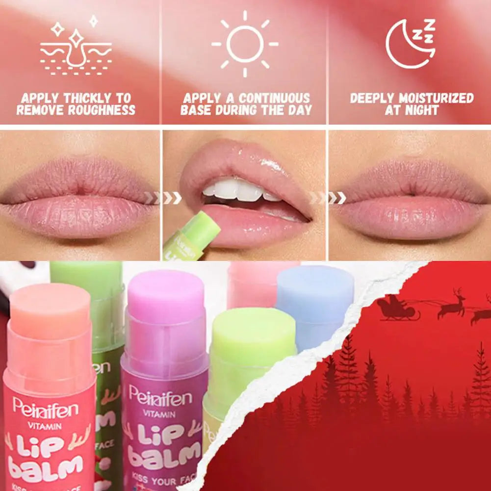 Color Changing Fruit Lip Balm Set – 6 Pack Moisturizer Lip Balm Set Oasis Select