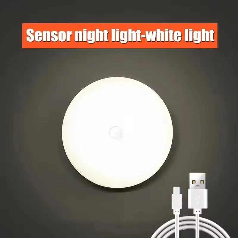 Motion Sensor LED Night Light USB Rechargeable 3-Pack