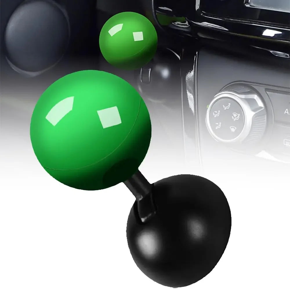 Metal Car Push to Start Button Cover Rocker Car Engine Start Stop Button Joystick for Decorative Accessories Oasis Select green