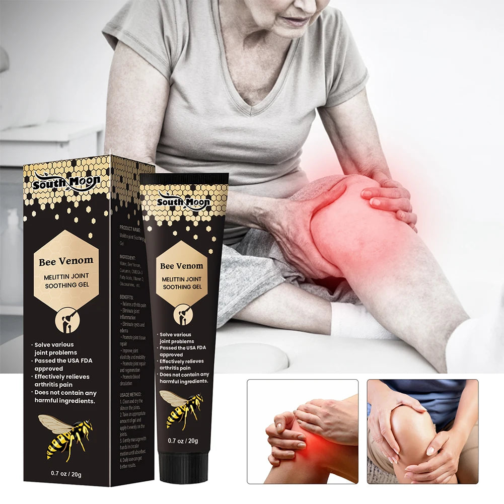 Bee Venom Joint Soothing Gel Bee Venom Joint Muscle Bone Cream Fast Effective Professional Bee Venom Cream for Aching Muscle Oasis Select