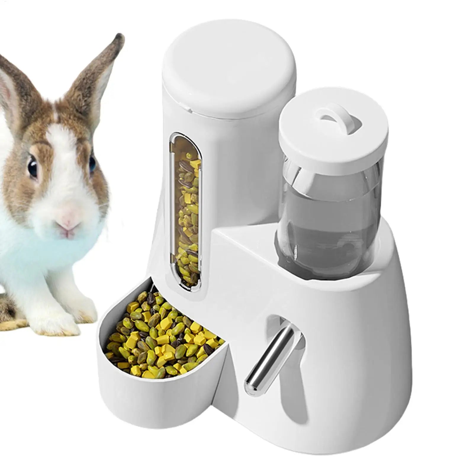 Automatic Hamster Feeder Hamster Feeder Automatic Water Dispenser 2in1 Large Capacity Feeding Supplies Pet Supplies Water bottle Oasis Select