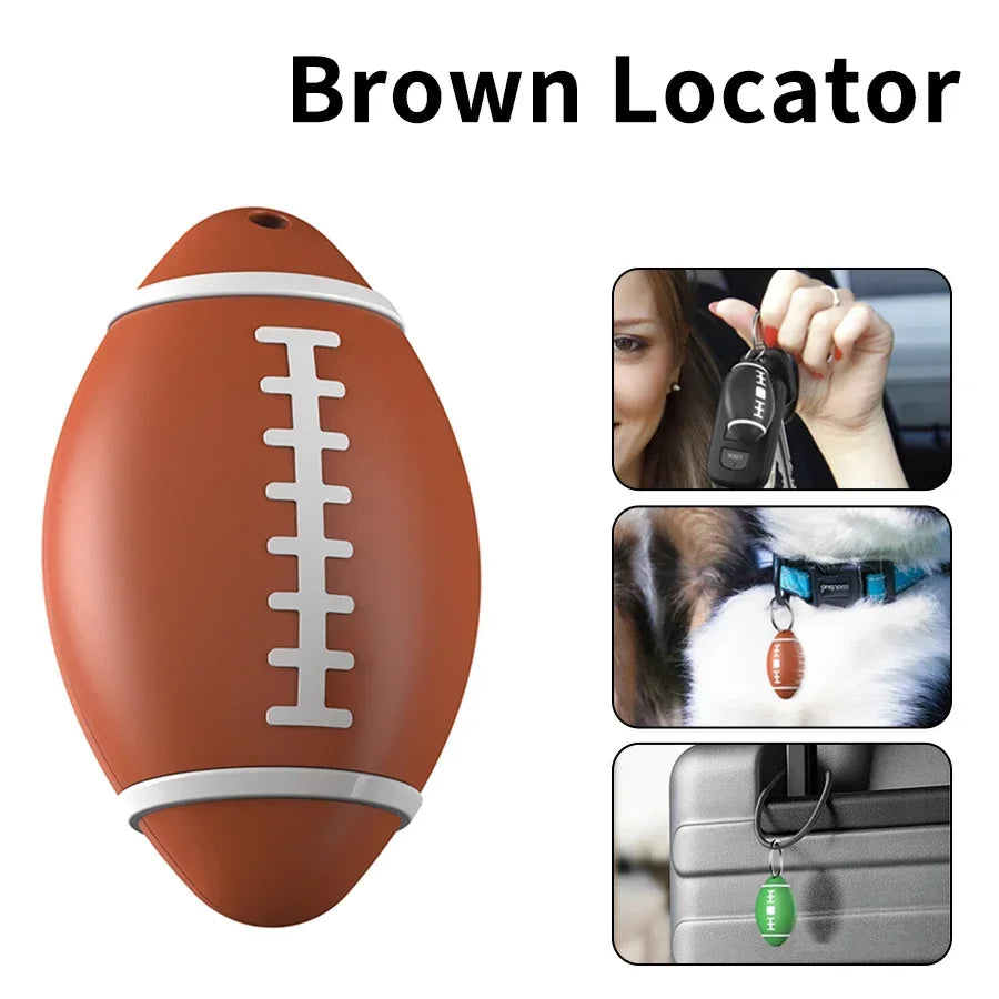 Smart Bluetooth Anti-lost Device Mini GPS Tracker Find My APP Anti-Lost Locator for iPhone IOS Wallet Dog Cat Tracking Finder Oasis Select Brown