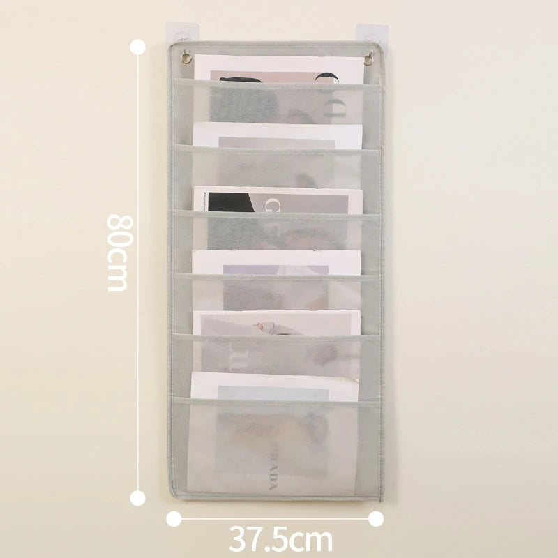 Wall Hanging File Folder Organizer – Letter Size Storage Bag