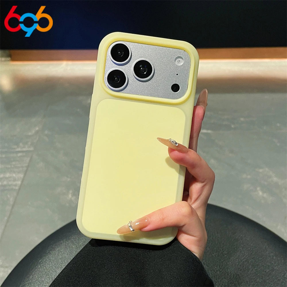 Men Women Phone Case For Iphone 17Promax 17 Pro 15/16Promax 16 15 Promax Original Candy Jelly Color Matte Shell Shockproof Cover Oasis Select YW iPhone 15