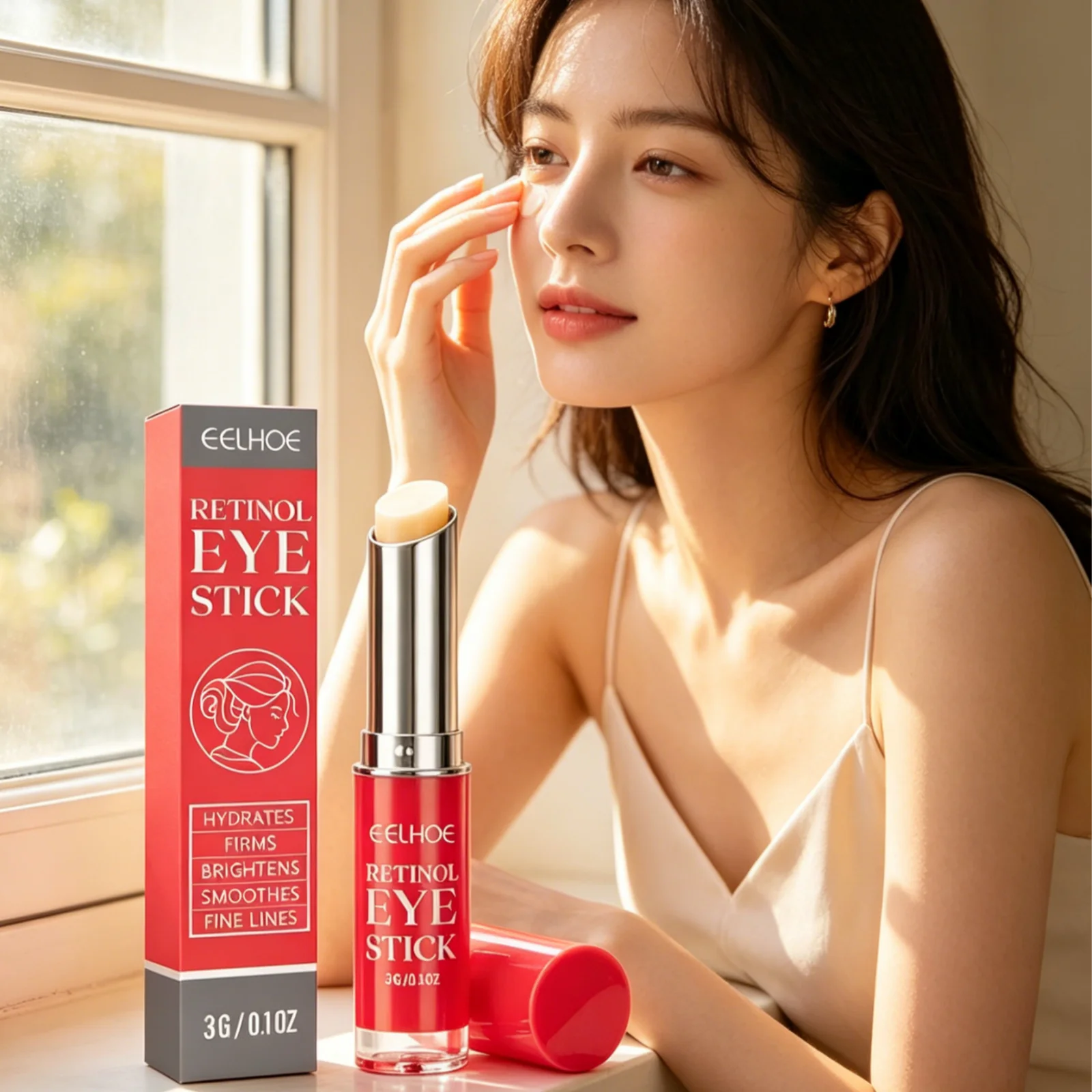 EELHOE Retinol Eye Stick Prevents Dry Skin Smooth Revitalizes Hydrates Eyes Deeply Nourishing Gentle Dark Circle Corrector Stick Oasis Select