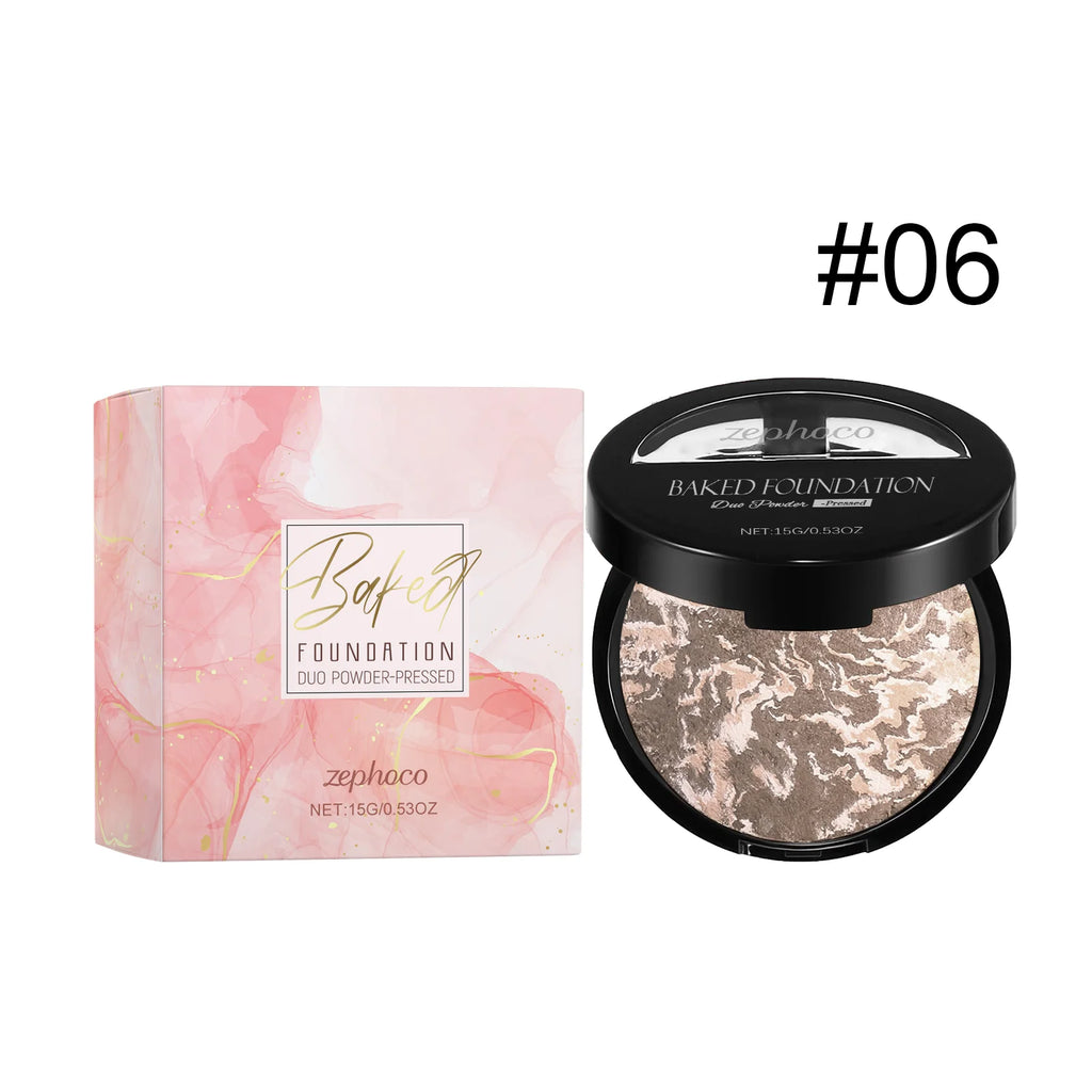 Zephoco Matte Baked Powder Foundation – Oil Control & Colour Correct Baked Powder Foundation Oasis Select F