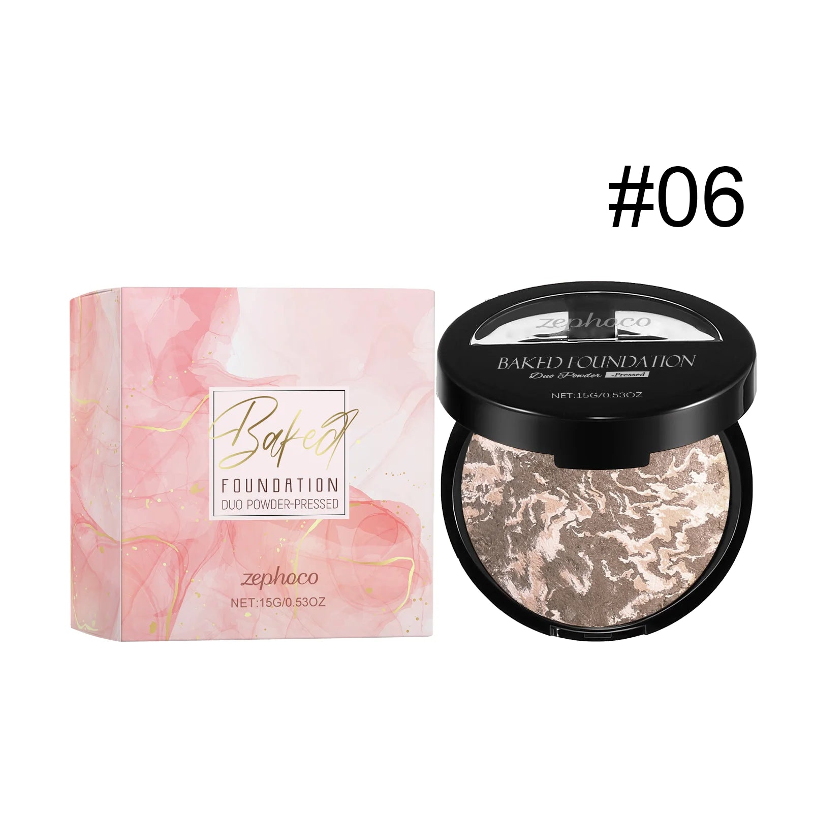 Zephoco Matte Baked Powder Foundation – Oil Control & Colour Correct Baked Powder Foundation Oasis Select F