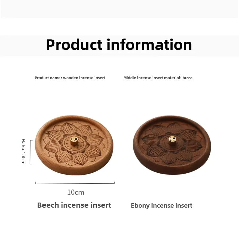 Wood Wire Incense Insert Copper Incense Holder Chinese Zen Household Indoor Aromatherapy Stove Insence Burner Oasis Select