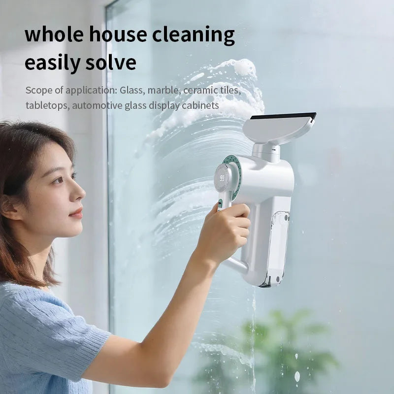 Electric Handheld Window Scraper & Glass Water Vacuum | Home & Car
