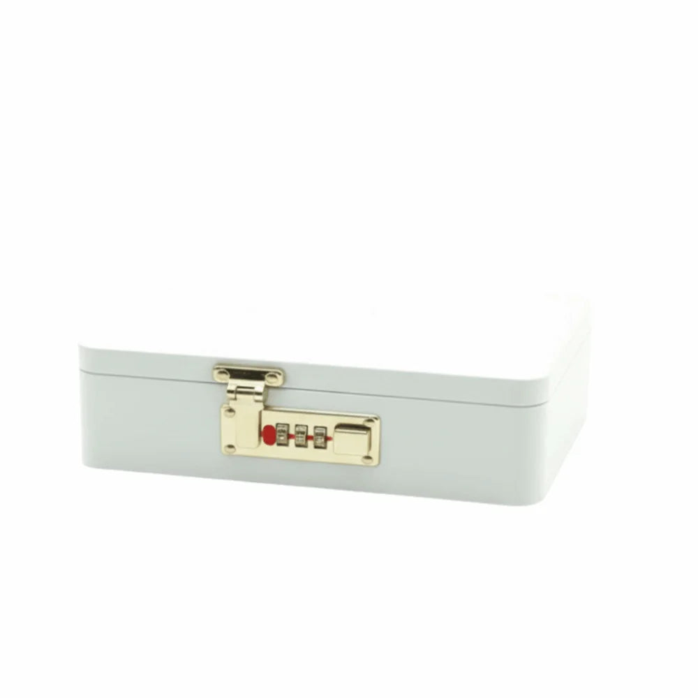 Metal Combination Lock Storage Box – Flip Top Key Safe