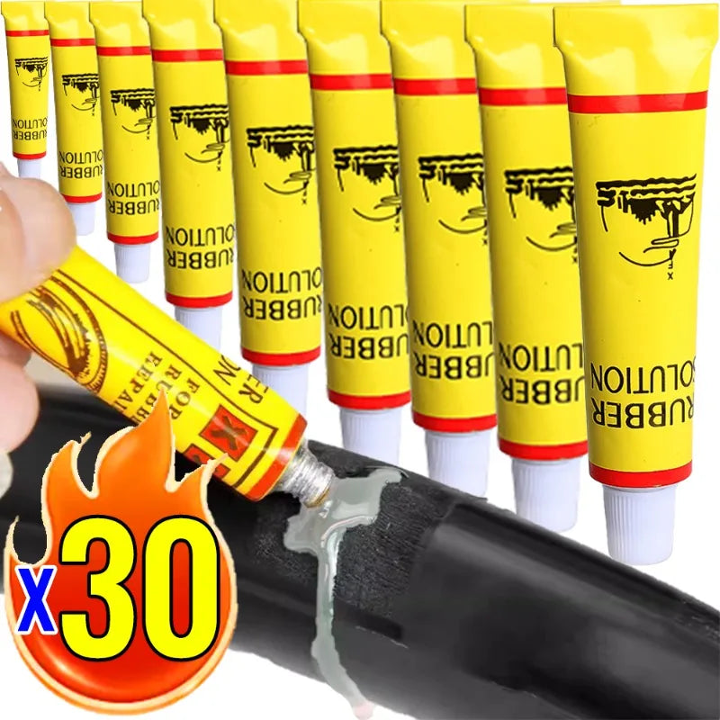 30-5pcs Car Motorcycle Bicycle Tire Repairing Glue Inner Tube Puncture Repair Glue Agent Emergency Portable Repairing Tyres Oasis Select