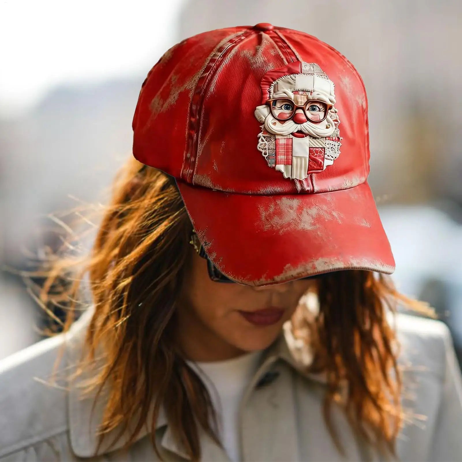 Merry Christmas Baseball Hat For Adults &Teens Retro Holiday Twill Headwear With Print Casual Unisex Hat For Golf Running Travel Oasis Select