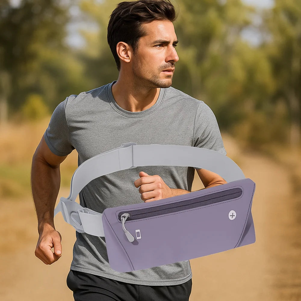 Ultra-Thin Sport Mobile Waist Bag Close Fitting High Elastic Running Waist Bag Multifunctional Lightweight Sports Phone Bag Oasis Select