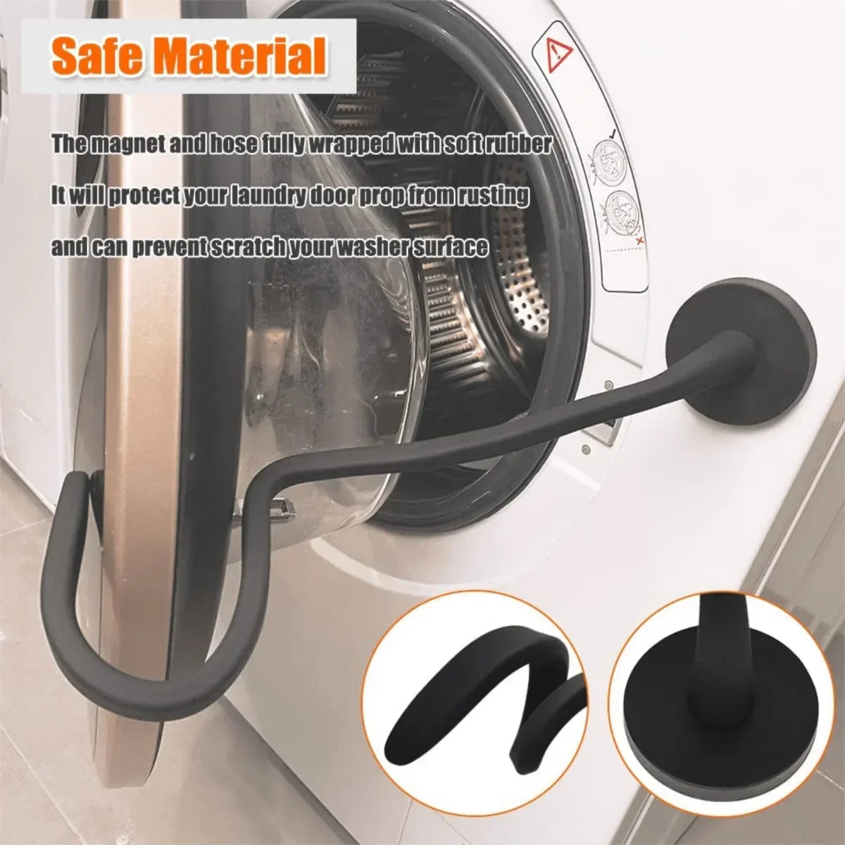 2PCS Silicone Washing Machine Door Holder Magnetic Washer Door Prop Keep Open Drying Home Laundry Accessory Oasis Select