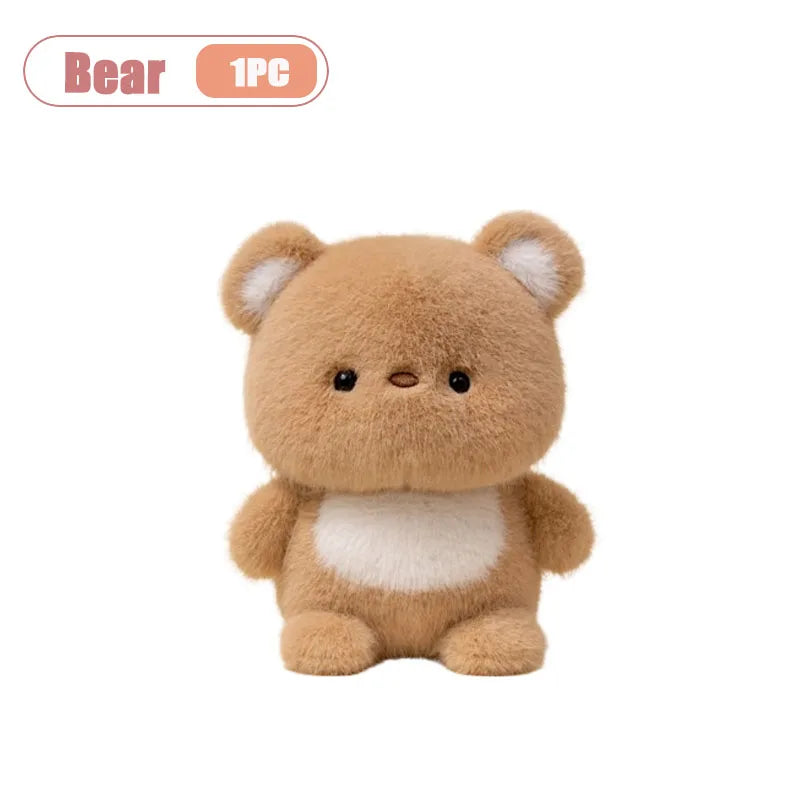 1-5PCS Desk Companion Plush Doll Cute Stuffed Animal for Table Decor Study Buddy Birthday Gift Room Ornament Kawaii Oasis Select Bear-1PC