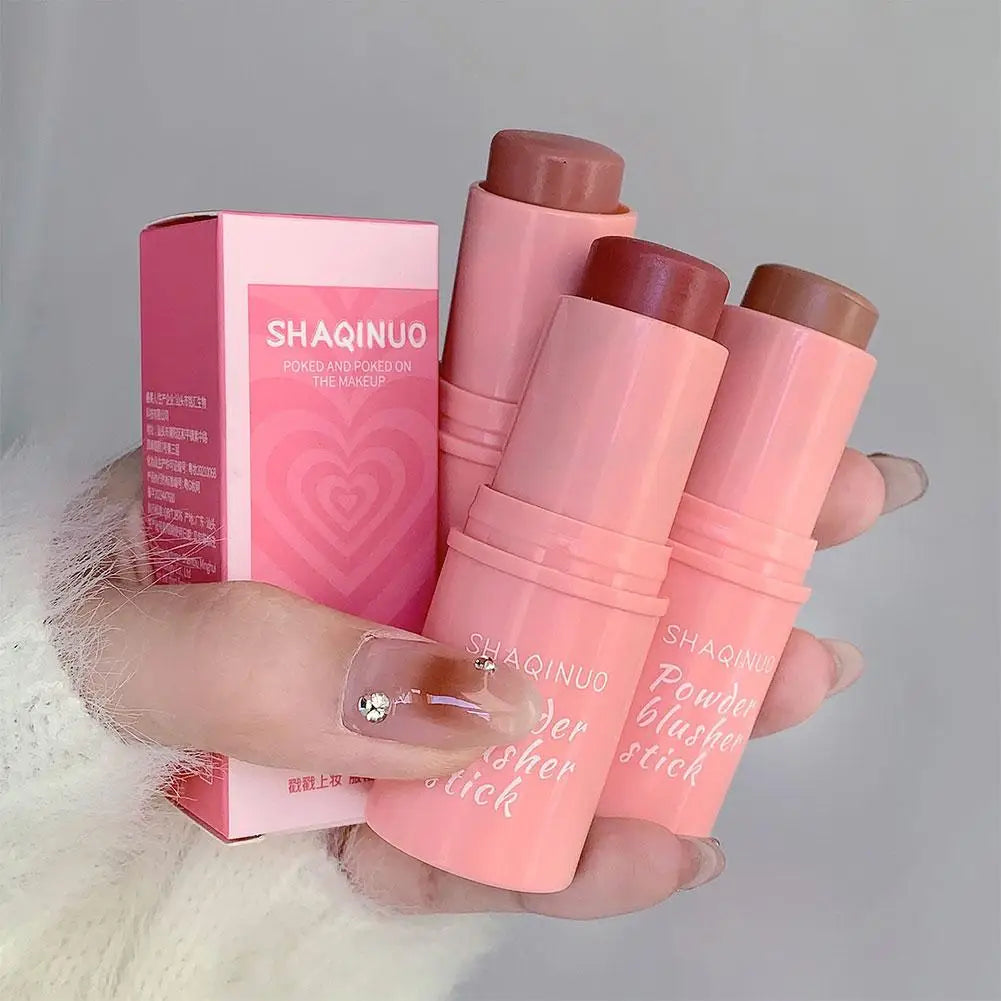 Rose Blusher Stick Cream Smooth Cheek Tint Monochrome Nude Blush Natural Matte Pink Apricot Face Rouge Contour Makeup Oasis Select
