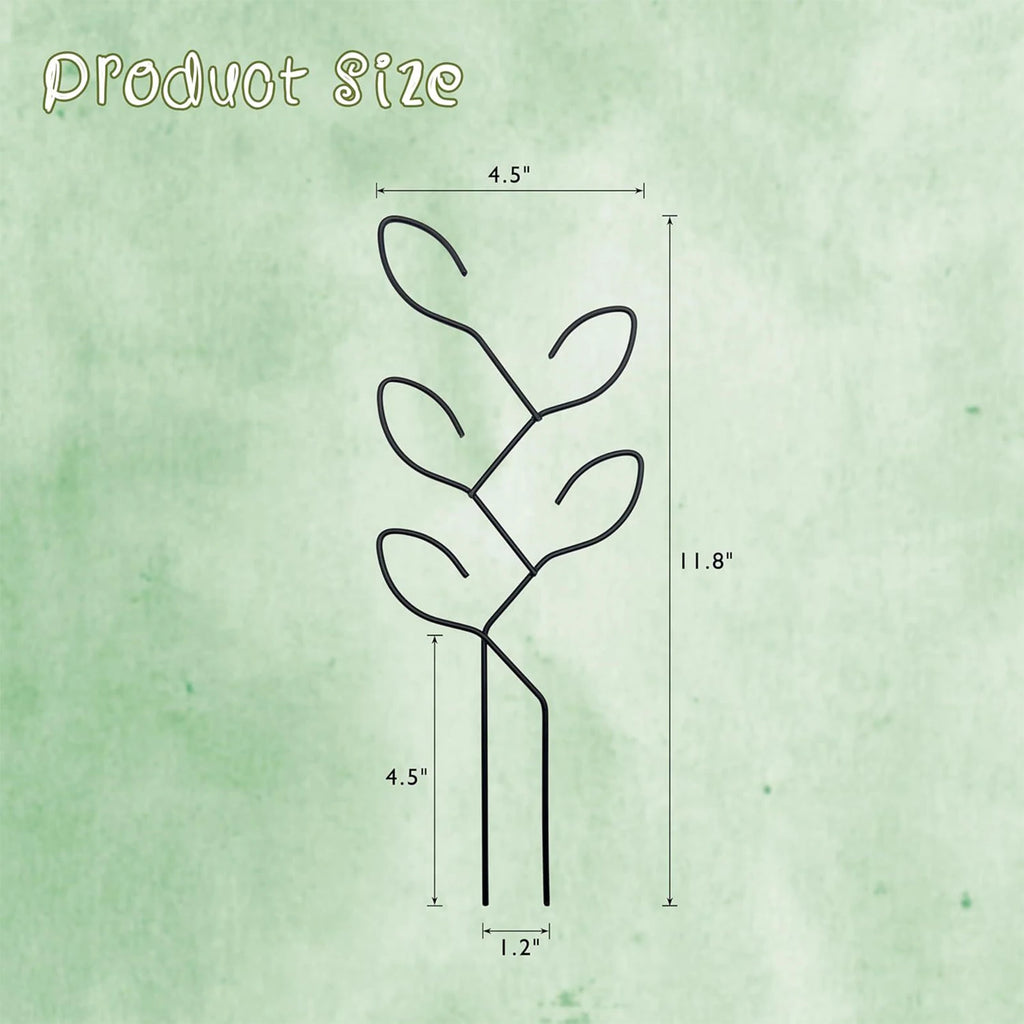 Trellis Plant Climbing Frame Flower Leaves Iron Support Stick Plant Pot Fixed Stake Climber Pole Indoor Garden Accesorries
