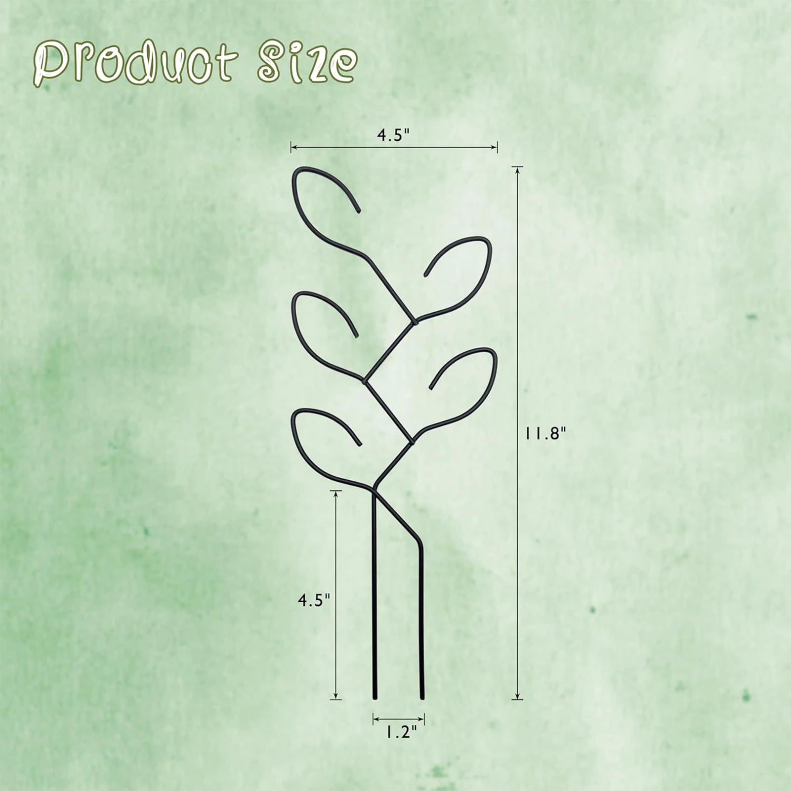 Trellis Plant Climbing Frame Flower Leaves Iron Support Stick Plant Pot Fixed Stake Climber Pole Indoor Garden Accesorries