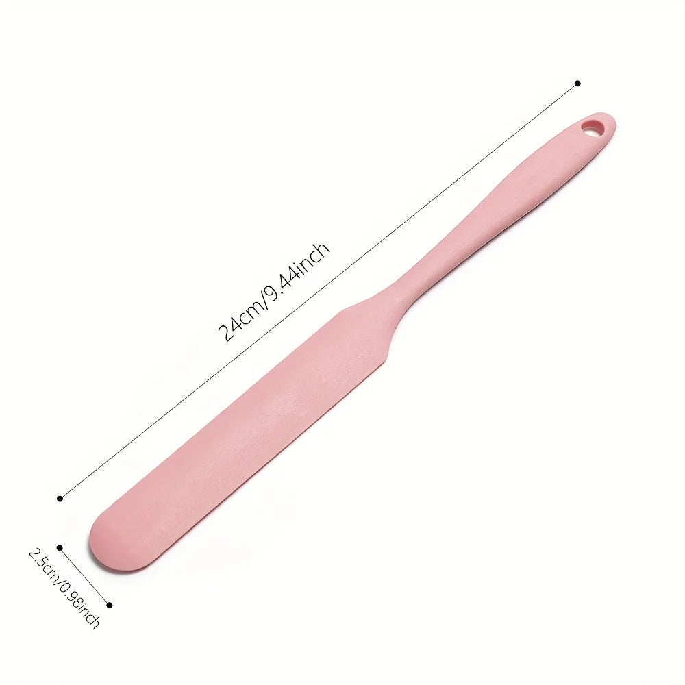 3pcs Silicone Spatulas Set, Non-Stick & Heat Resistant for Baking, Mixing Cream, Cake Batter, Macarons, Jam, Multiple Colors Oasis Select